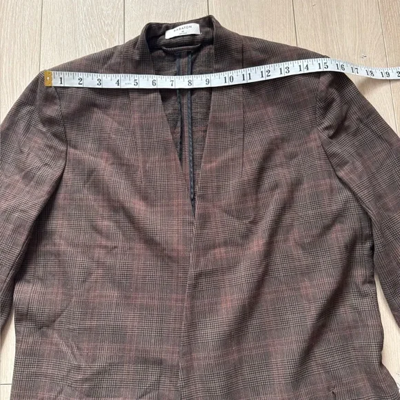 Aritzia Babaton Power Blazer in Brown Plaid Women’s Size 10 - Picture 13 of 13